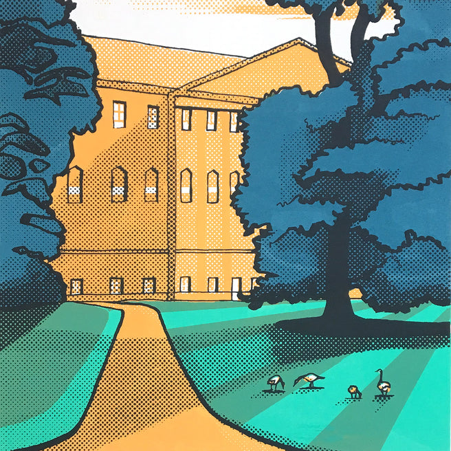 Nostell Priory - limited edition screen print by James Bywood